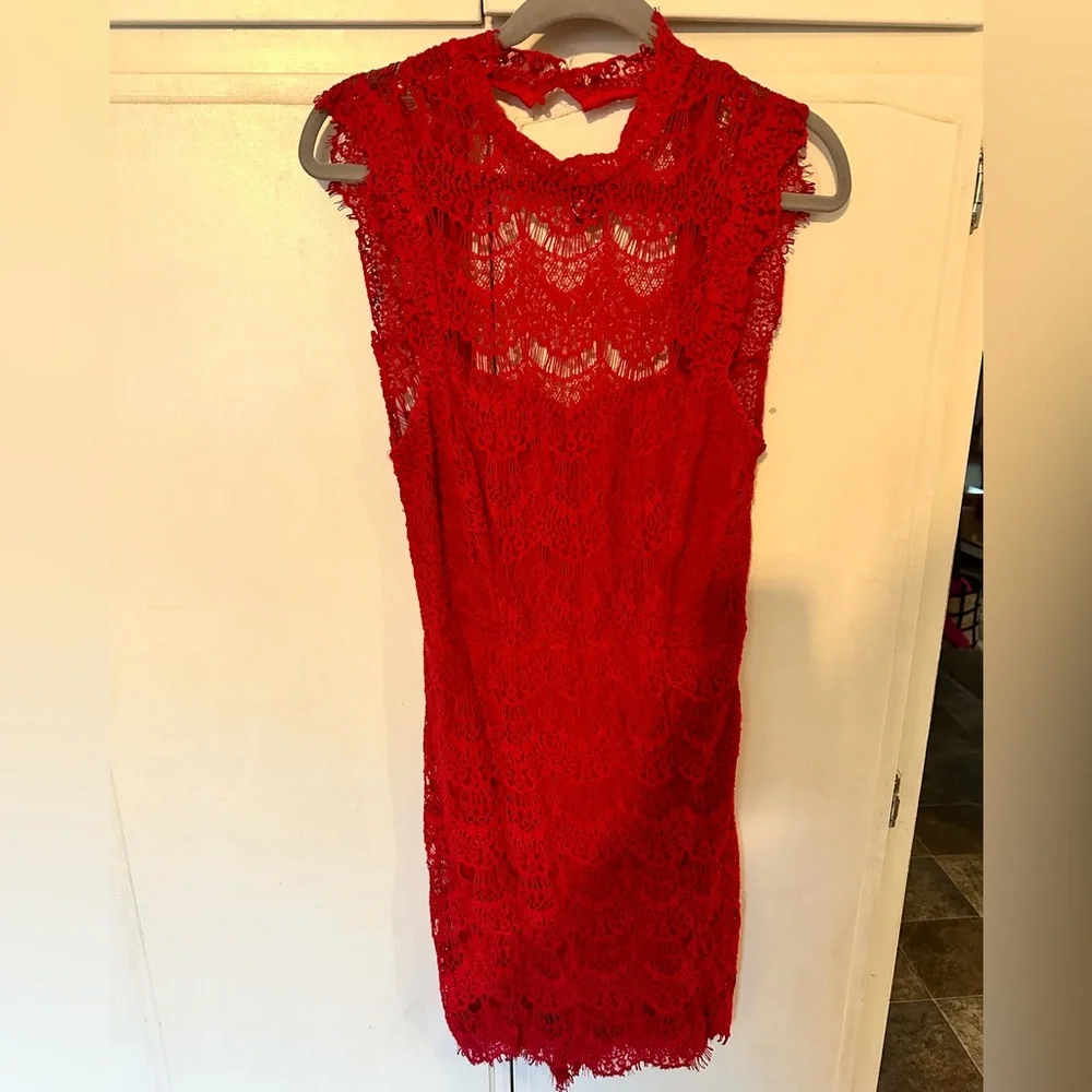 FREE PEOPLE Intimately Daydream Lace Slip Mini Dress, Size Medium NWT